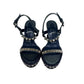 Sandalia Louboutin Azul Com Spikes Tam 34 BR