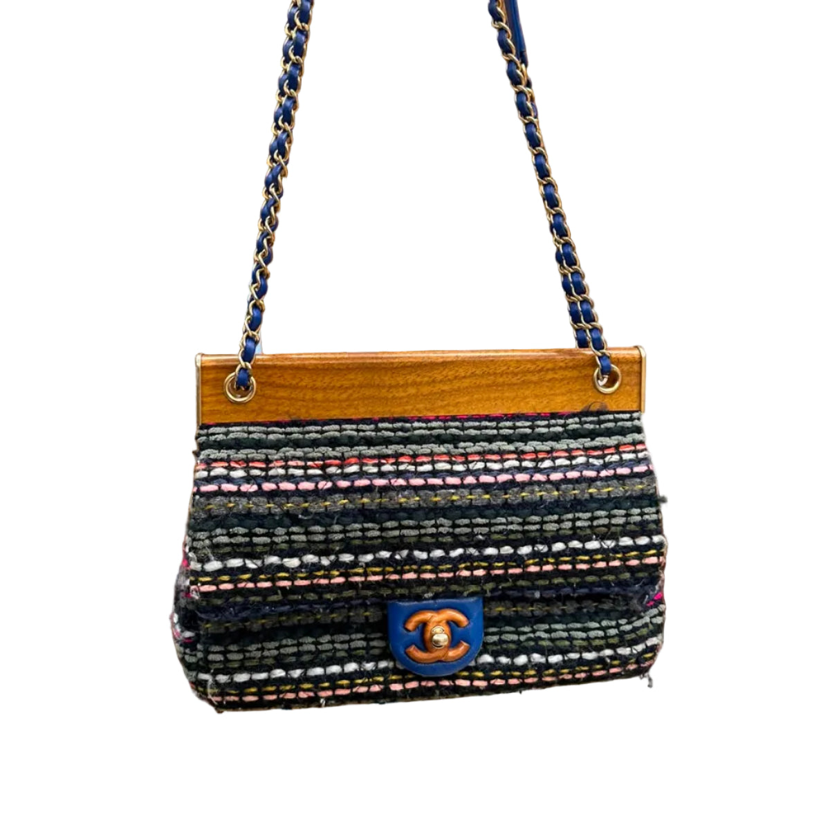 Bolsa Chanel Knock Tweed Colorida