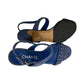Sandalia Chanel Azul Jeans Tam 35,5 Br