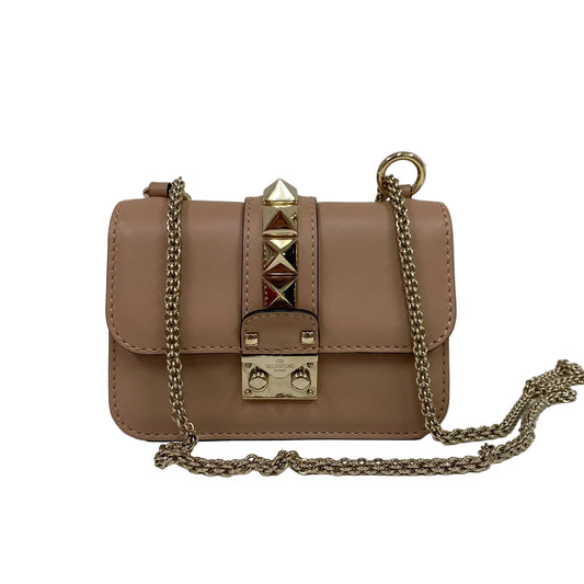 Bolsa Valentino Garavani Glam Lock Nude