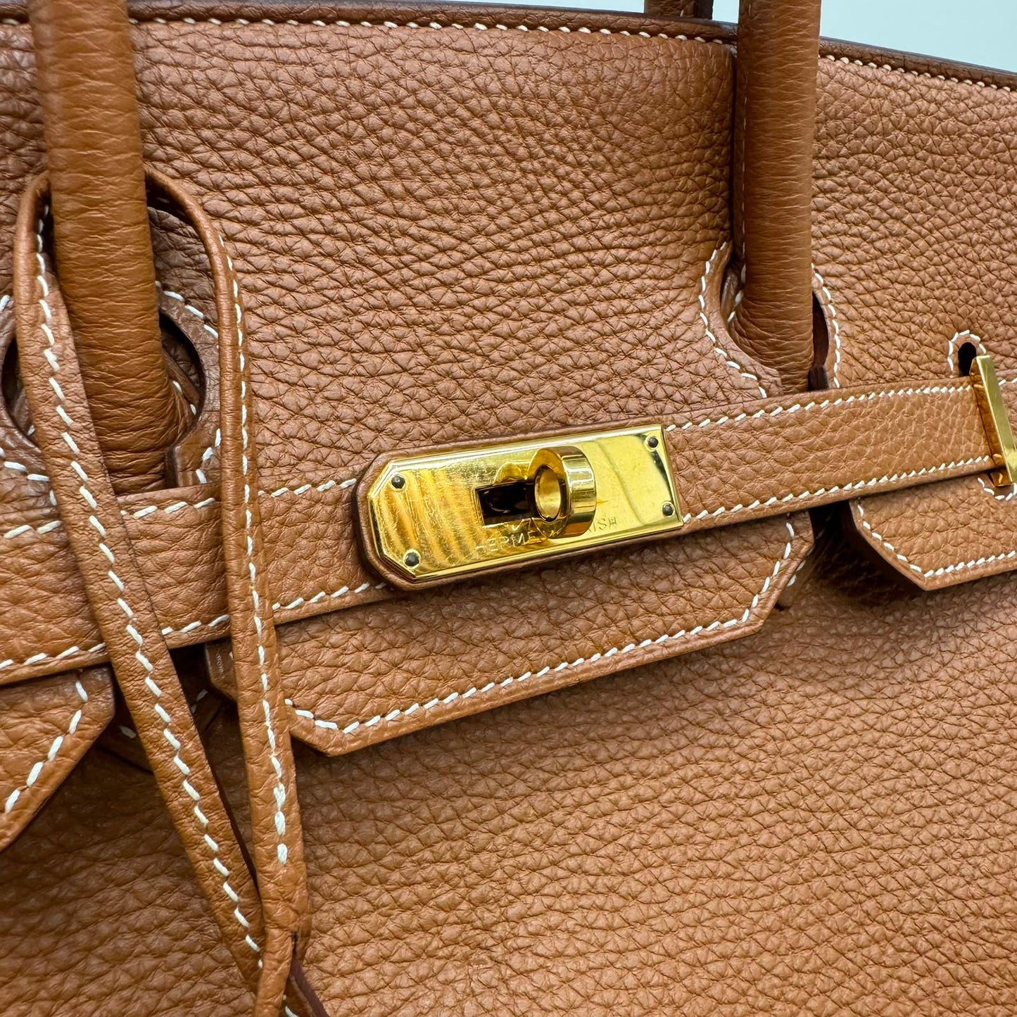 Bolsa Hermes Birkin Gold Ferragem Gold 35