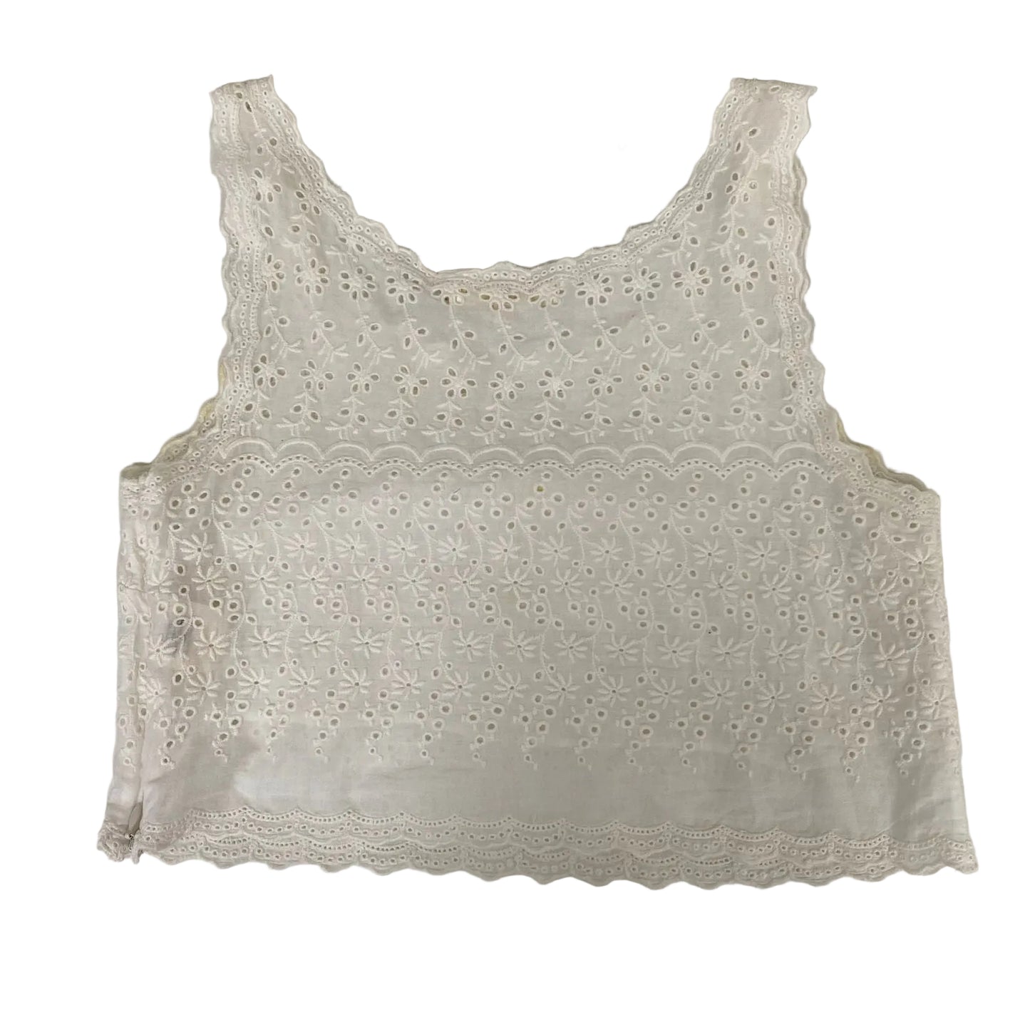Top Love Shack Fancy Bordado Branco Tam PP BR