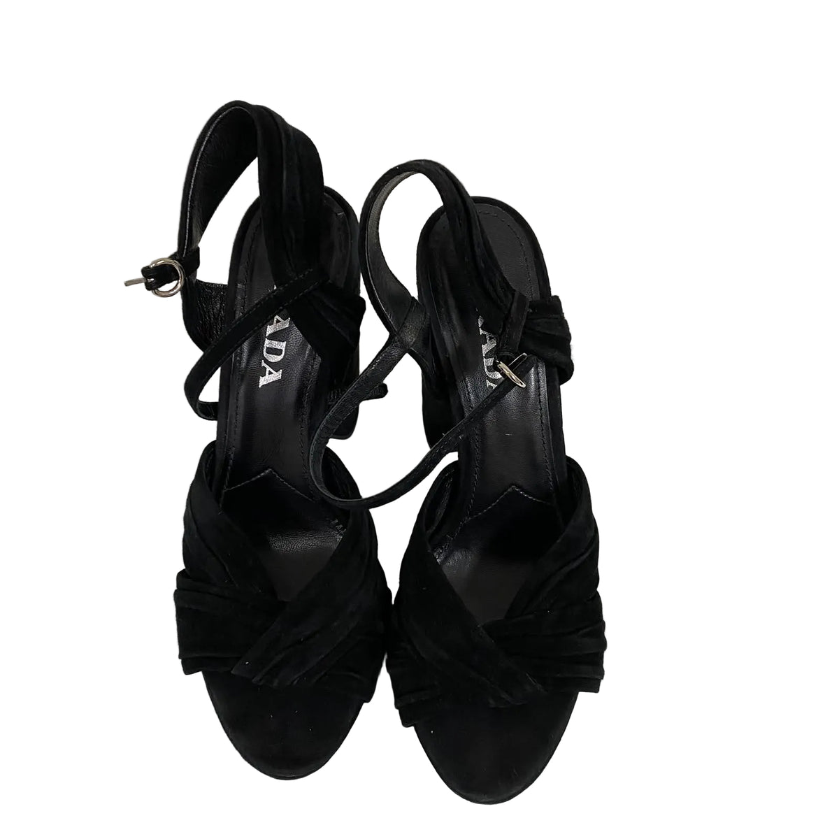 Sandalia Prada Preto Suede Tam 36 BR