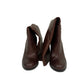 Bota Gucci Couro Marrom Com Salto Tam 37 Br