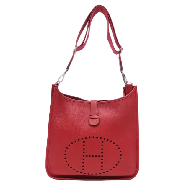 Bolsa Hermès Evelyne Vermelha