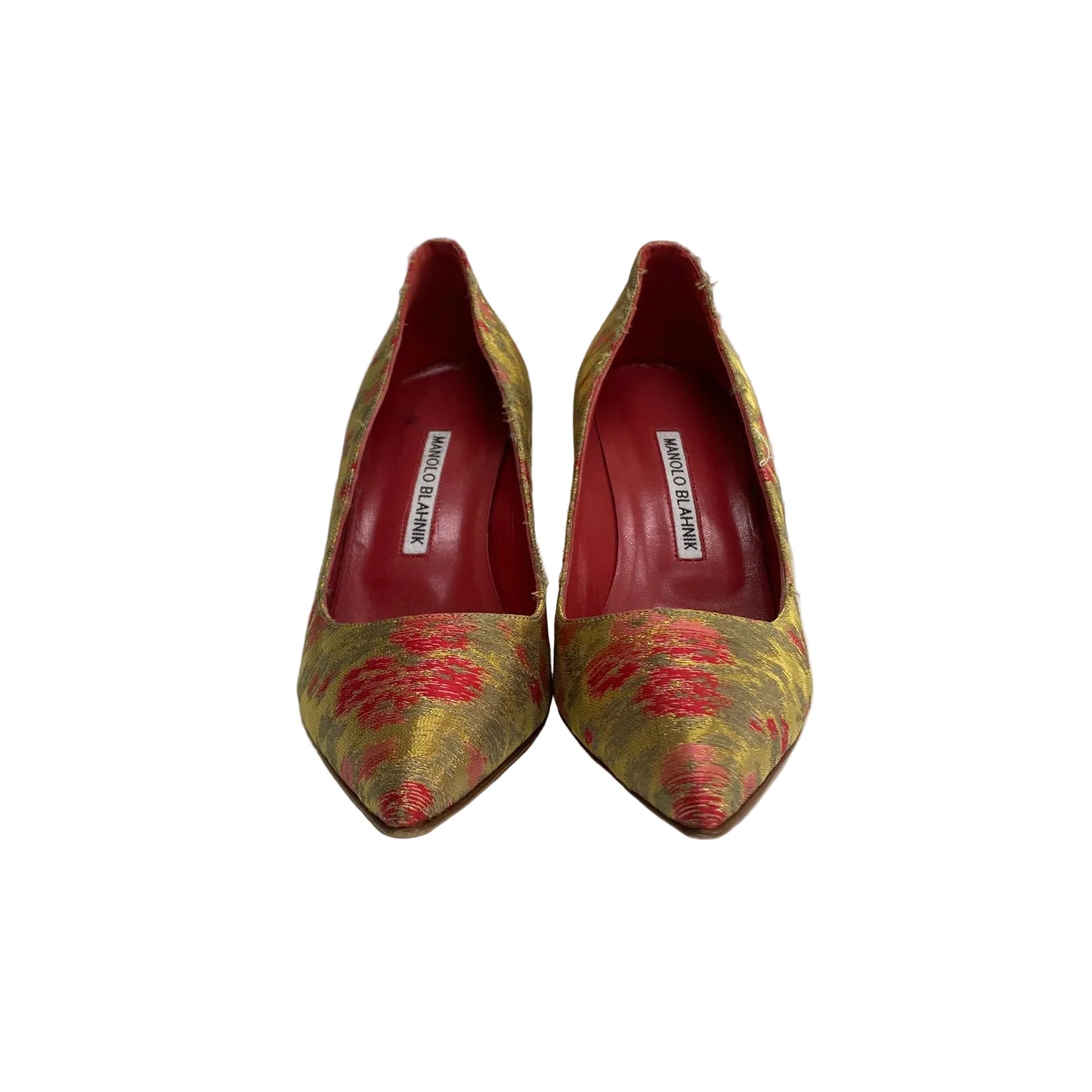 Scarpin Manilo Blahnik Dourado Tam 36,5 Br