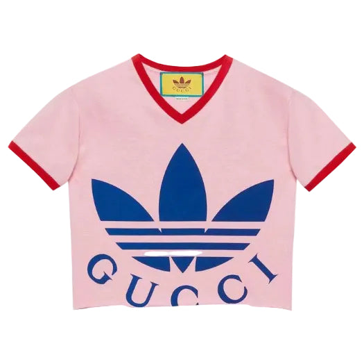 Camisa Gucci Rosa Logo Frontal Tam P BR