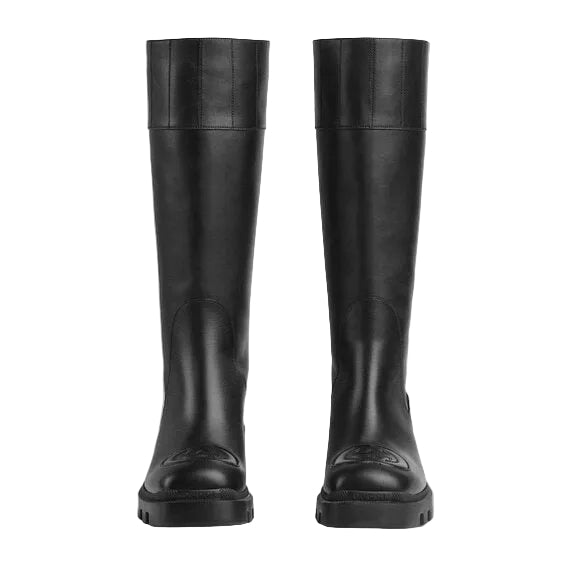 Bota Gucci Interlocking G Preta Tam. 34,5 Br