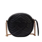Bolsa Gucci Marmont Mini Round Preta Ferragem Dourada