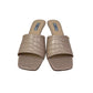 Mule Prada Pele Cobra Bege Tam 36 BR