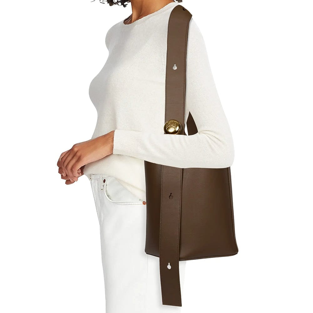 Bolsa Loewe Bucket Marrom Escuro