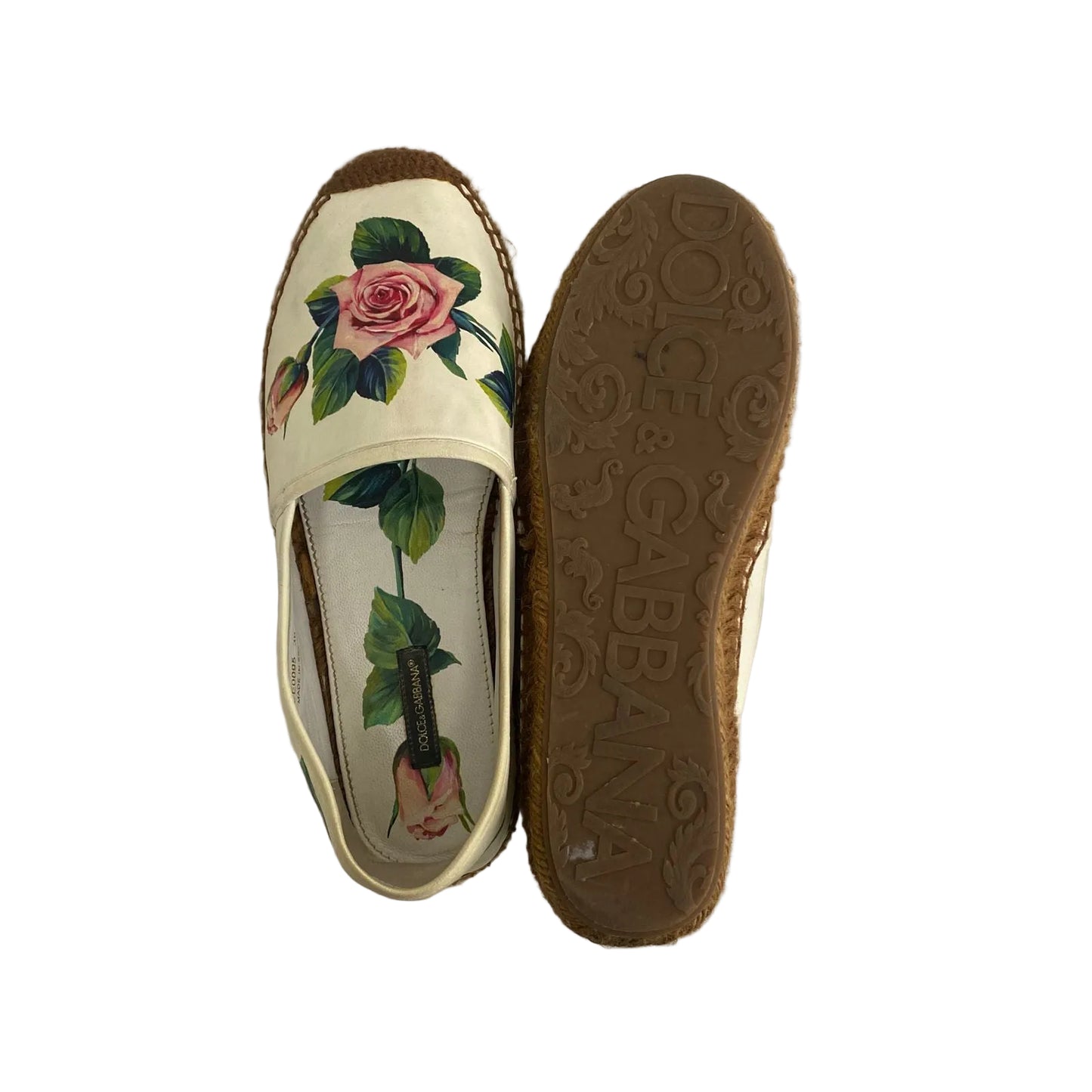 Espadrille Dolce&Gabbana Estampado Flor Tam 37 Br