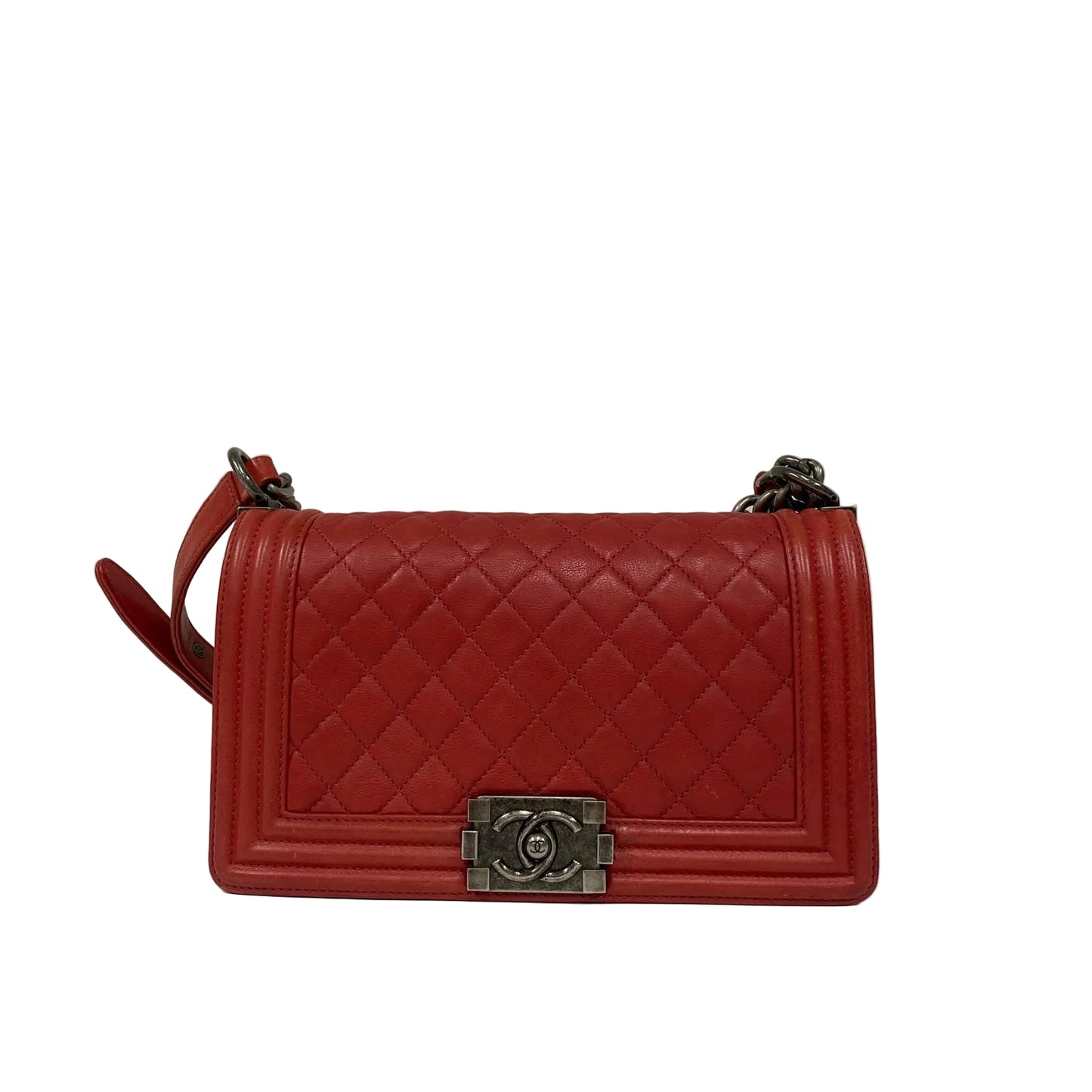 Bolsa Chanel Boy Flap Vermelha
