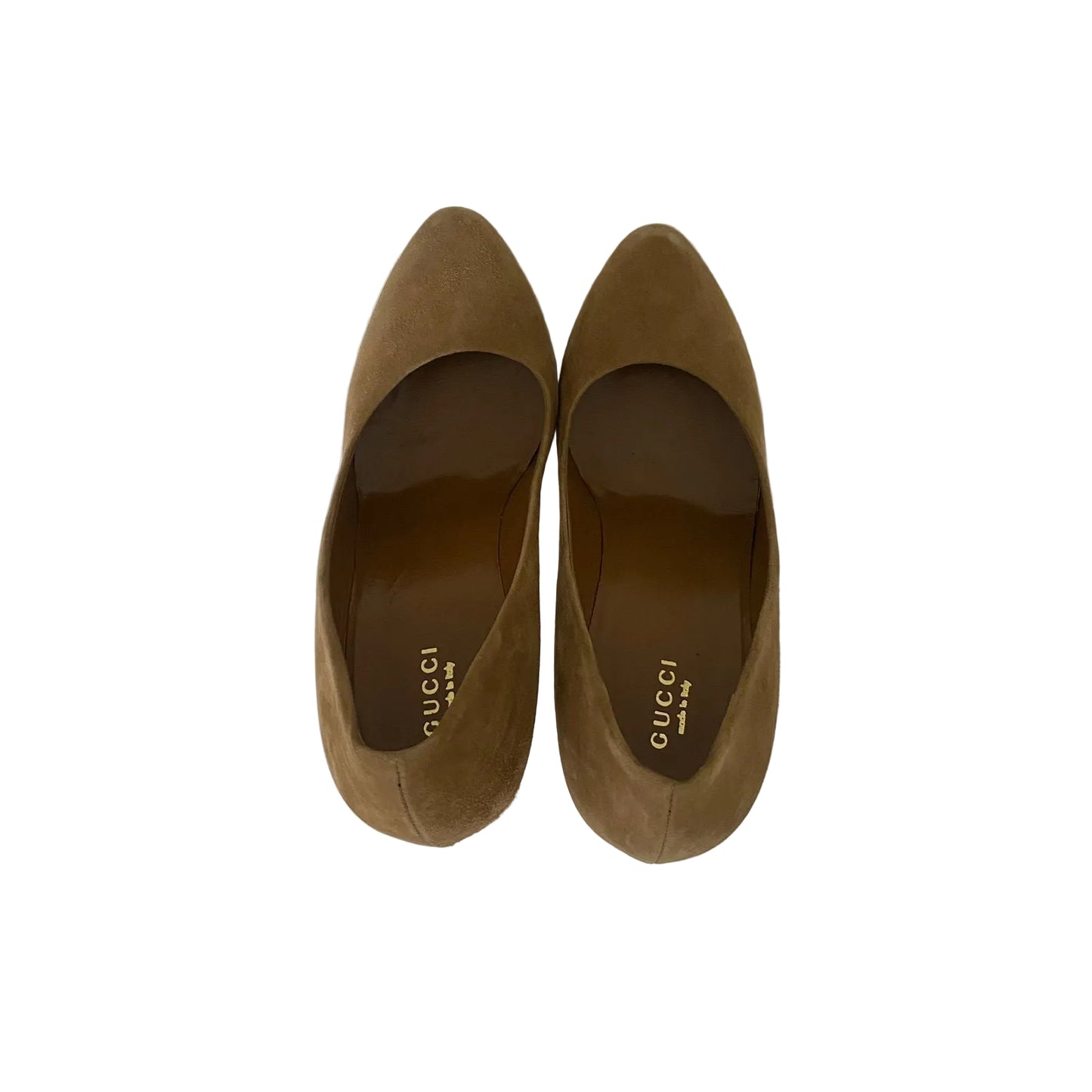 Sandália Gucci Veludo Bege Tam 35,5 Br