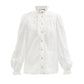 Blusa Gucci Branco Babados Tam 36 Br