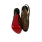 Sandália Louboutin Estampa de Onça Vazada Tam 34 BR
