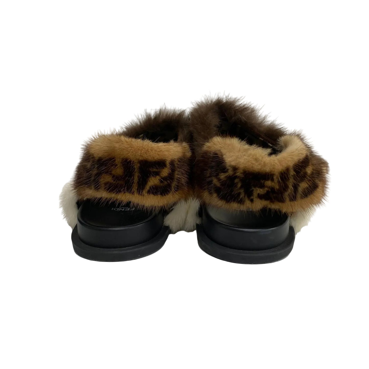 Rasteira Fendi Pelugem Marrom Tam 38 Br