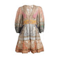 Vestido Zimmermann Anneke Lantern Mini Dress Colorido Tam 36 BR
