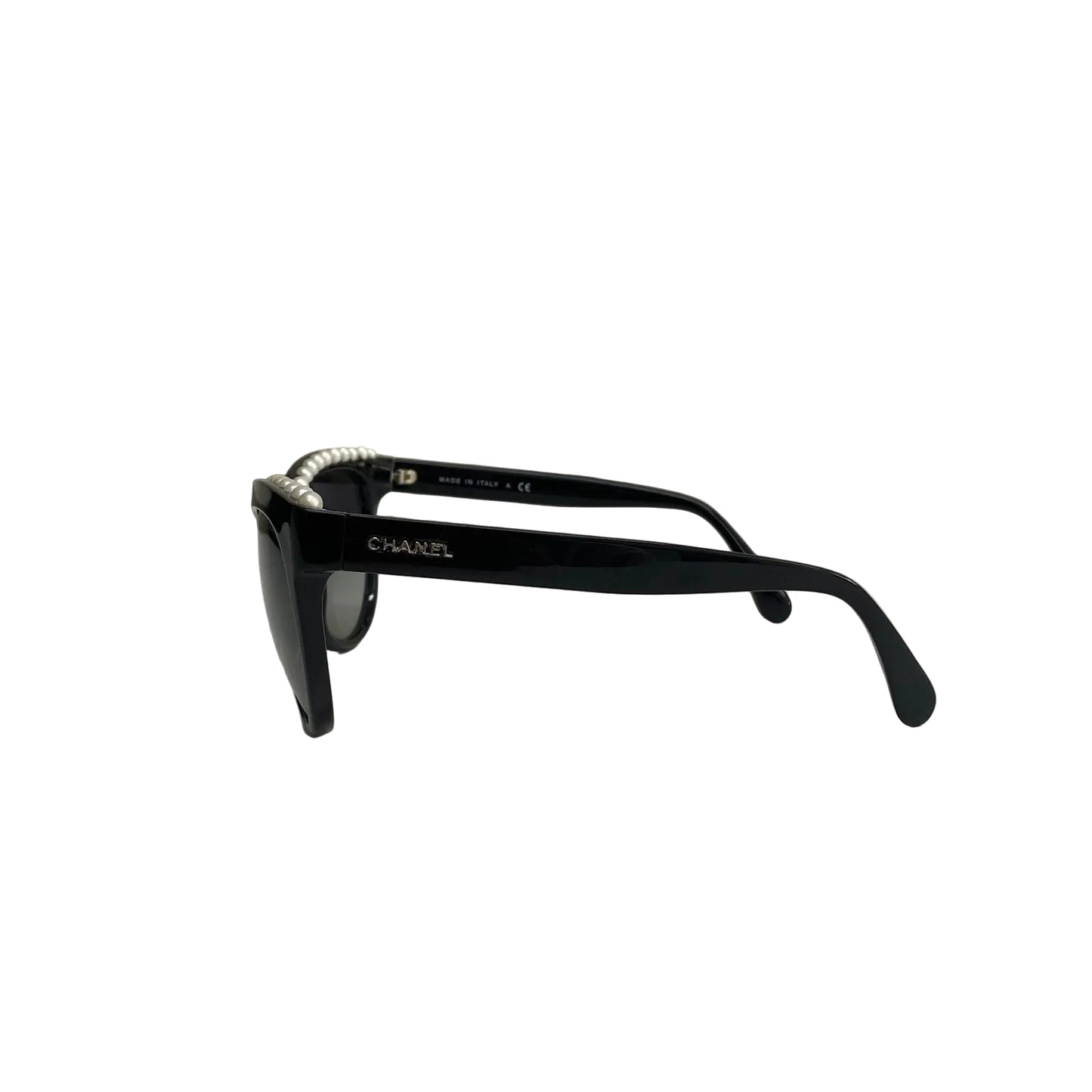 Óculos Chanel Preto Pérolas