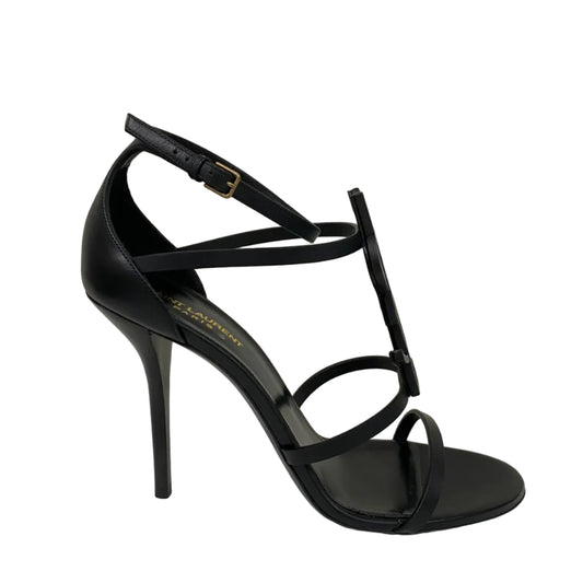 Sandalia Cassandra Saint Laurent Preta Fosco Tam 39 Br