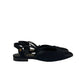 Sapato Chanel Slingback Flats Preto Tam 37,5 BR