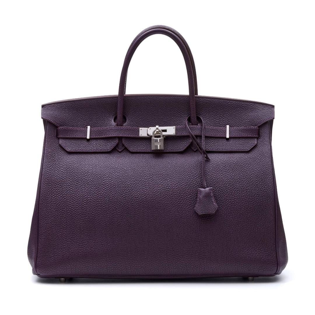 Bolsa Hermès Birkin Roxa 35