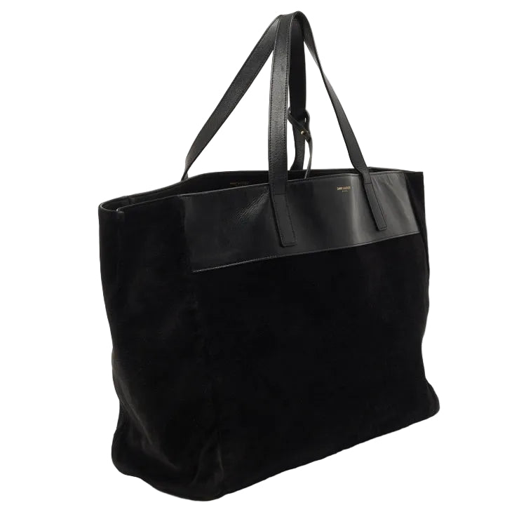 Bolsa Saint Laurent Tote Reversível Preta Grande