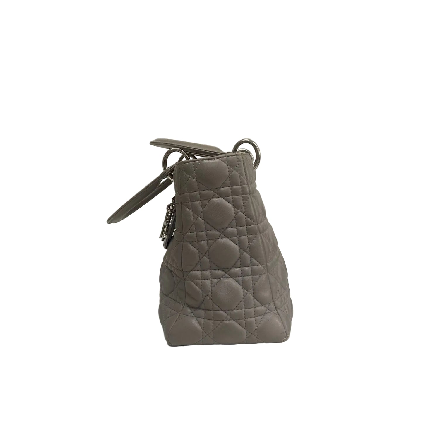 Bolsa Christian Dior Lady Dior Cinza