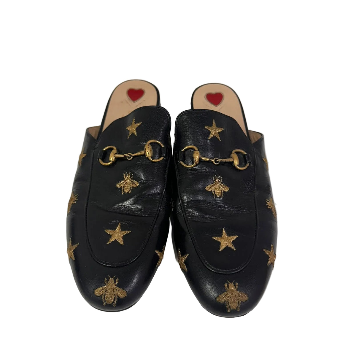 Mule Gucci Princetown Abelhas Preto Tam 37 BR