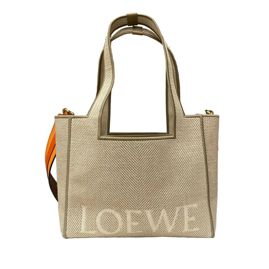 Bolsa Loewe Font Tote Bege