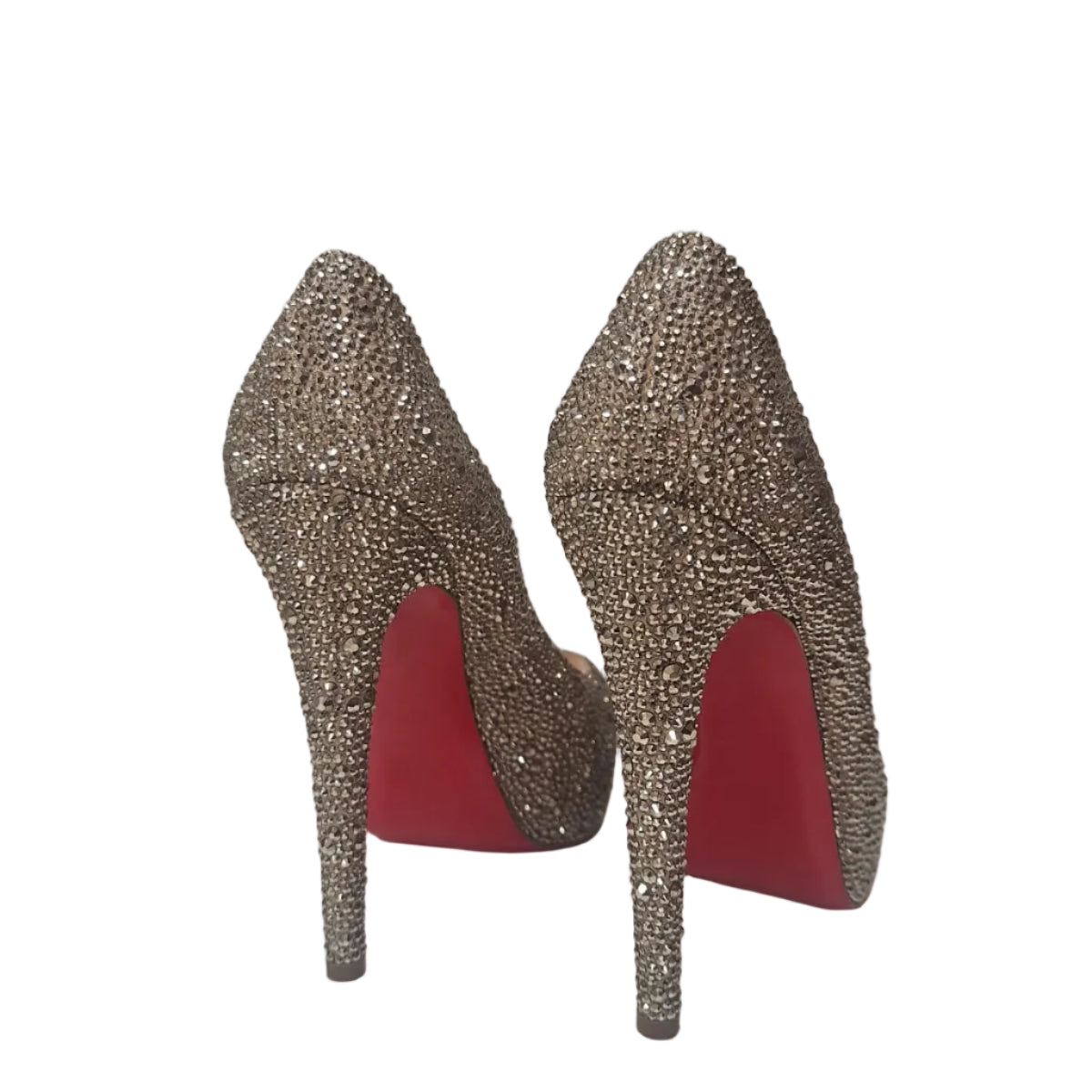 Salto Louboutin Swarovski Tam 37 Br