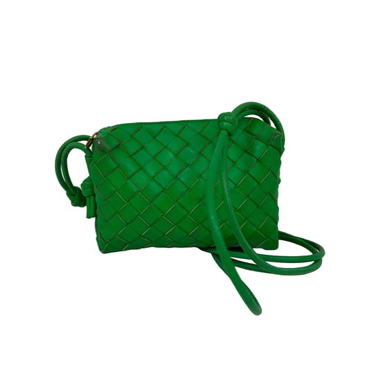 Bolsa Bottega Veneta Intrecciato Mini Loop Camera Bag Verde
