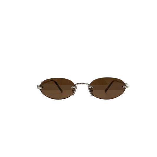 Oculos MiuMiu Oval Oncinha