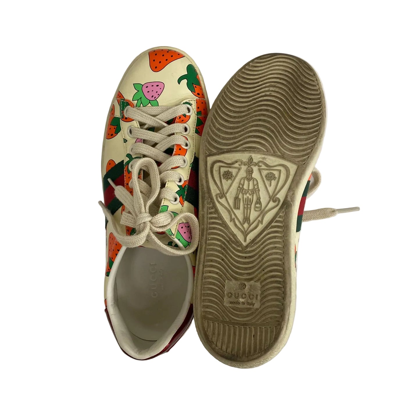 Tenis Gucci Estampa Morangos Tam 33,5 Br