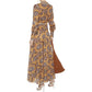 Vestido Zimmermann Estampado Amarelo e Roxo Tam 36 Br