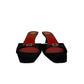 Mule Saint Laurent Preto Strass Tam 38,5 Br
