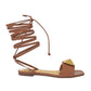 Papete Valentino Tiras Caramelo Com Studs Tam 39,5 Br