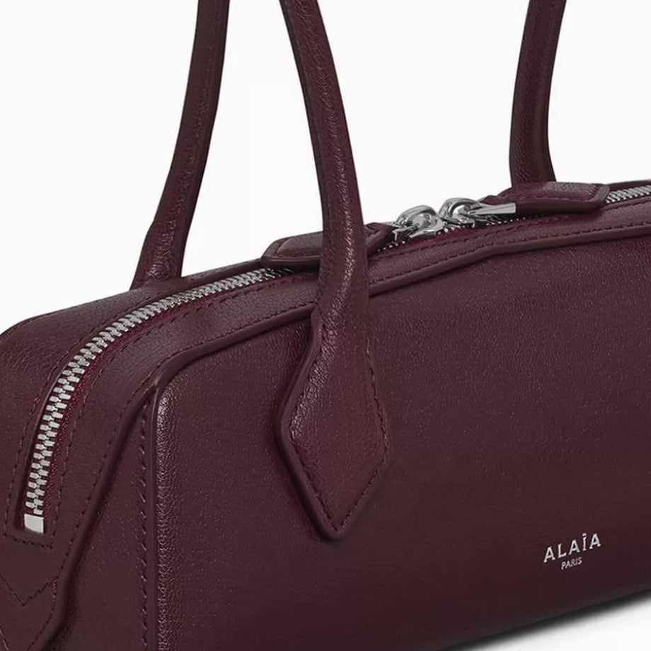 Bolsa Alaïa Le Teckel Bordô