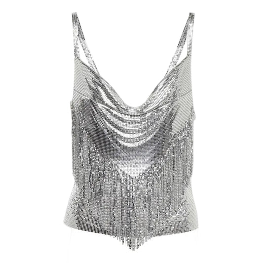 Blusa Paco Rabanne Aluminio  Tam 34 Br