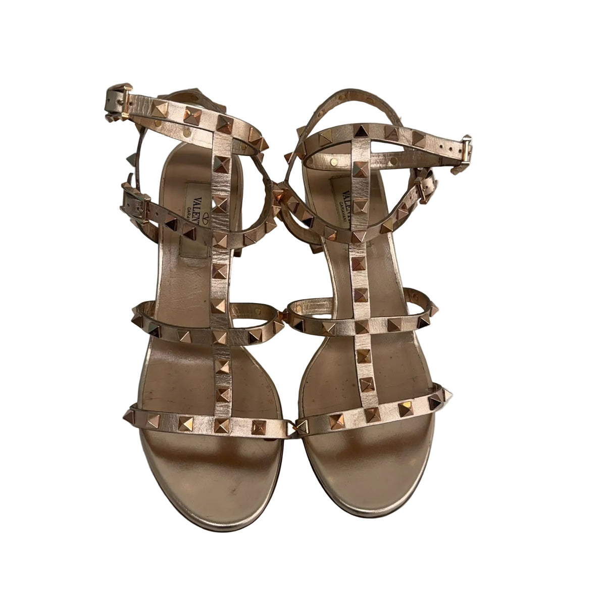 Sandalia Valentino Couro Rose Tam 36.5 BR