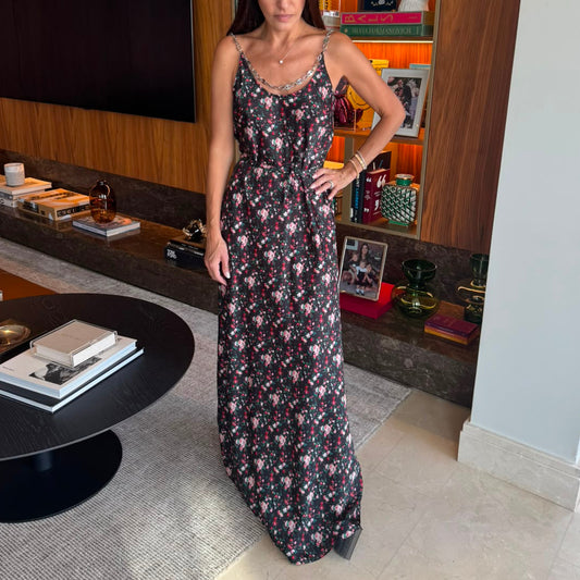 Vestido Paco Rabbane Estampado Tam 36 Br