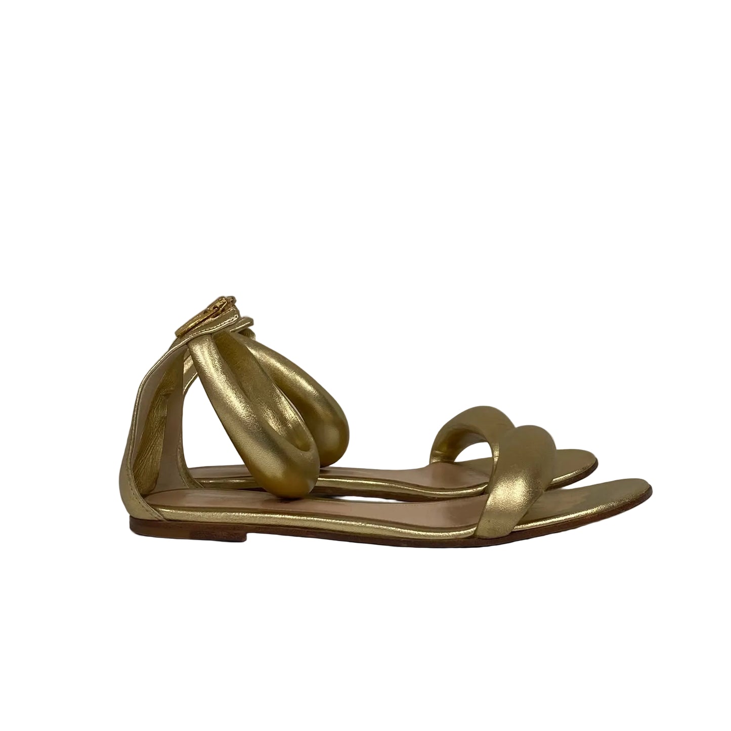 Rasteira Gianvito Rossi Dourada Tam. 38,5 Br