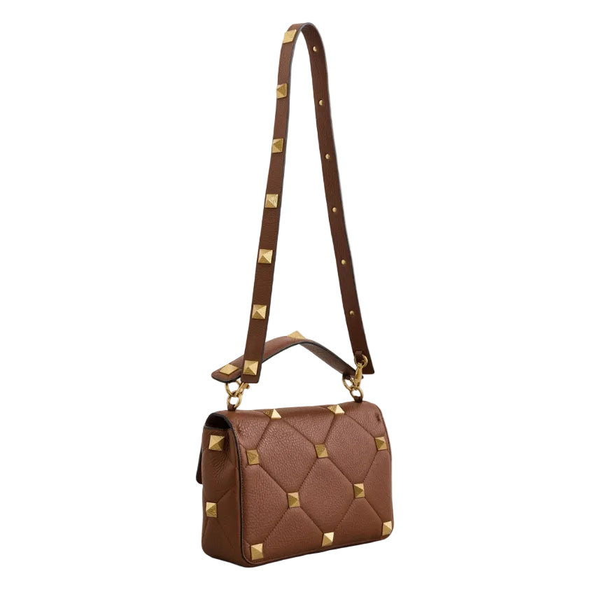 Bolsa Valentino Garavani Rockstud Caramelo