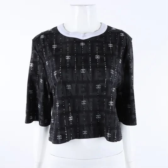 Conjunto Chanel Logotipo CC Preto Tam PP BR