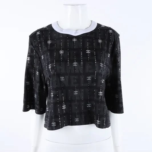 Conjunto Chanel Logotipo CC Preto Tam PP BR