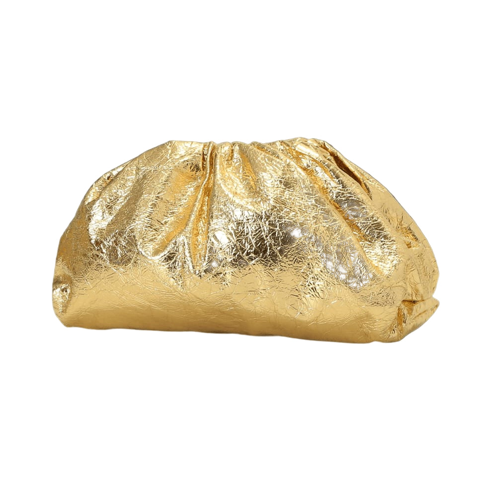 Clutch Bottega Veneta Dourada