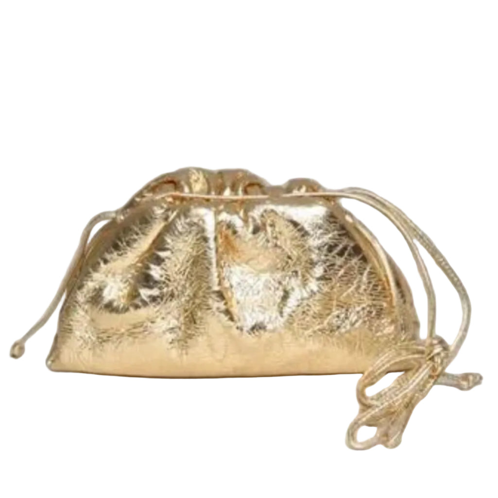 Bolsa Bottega Veneta Pouch Dourada
