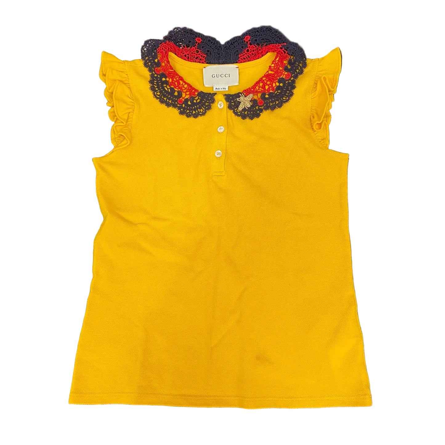 Blusa Gucci Amarela Infantil Tam 10 Br