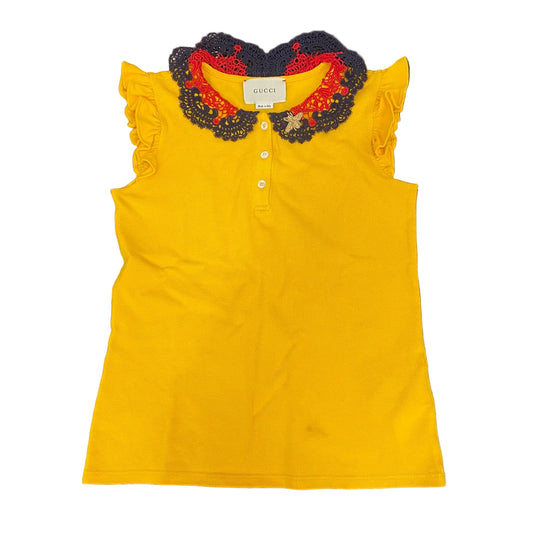 Blusa Gucci Amarela Infantil Tam 10 Br