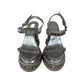 Sandalia Louboutin Prata Com Spikes Tam 34 BR
